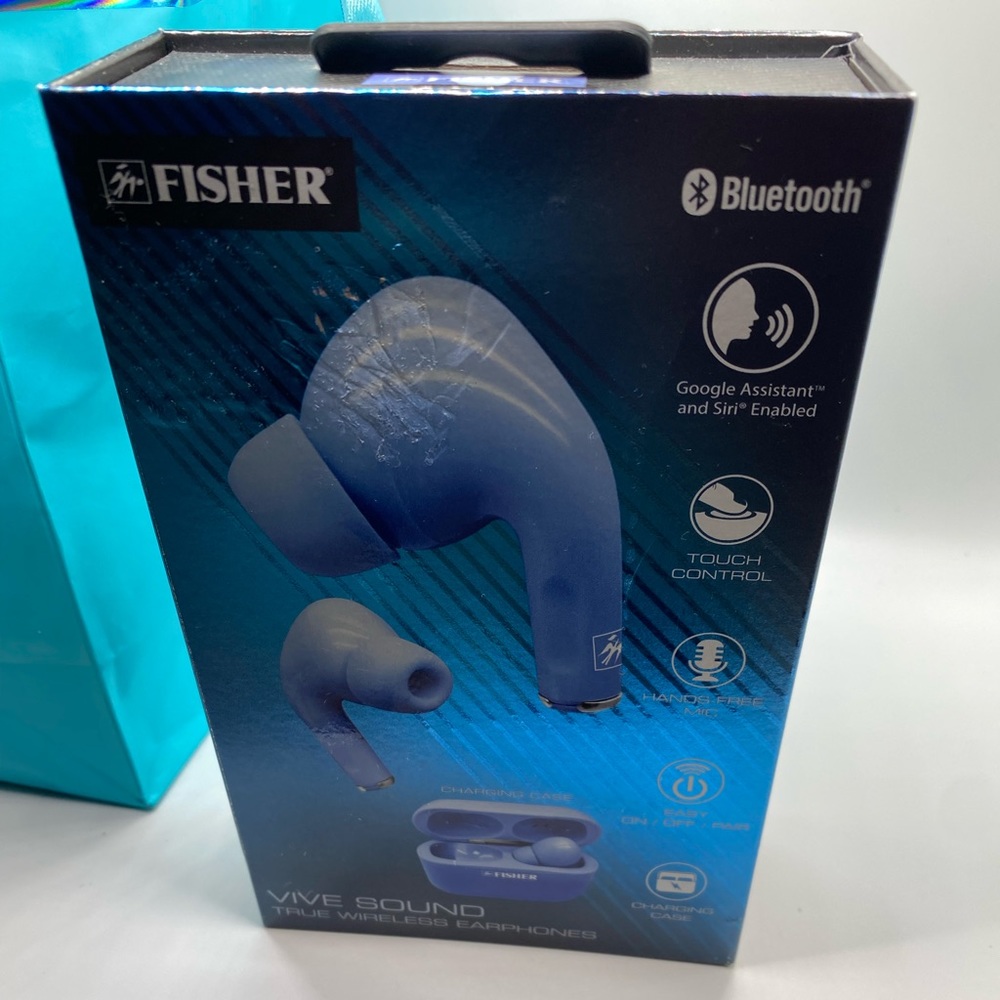 Fisher Vive Sound True Wireless Earbuds (blue)